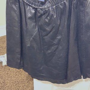 Gap Kids Black Leather Skirt